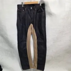 【極美品】児島ジーンズ モンキーコンボ デニムパンツ 切替 インディゴ W32のサムネイル