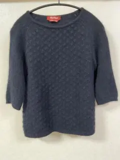 MaxMara ブラック五分袖ニット