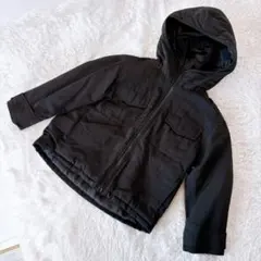 ユニクロ　ホワイトマウンテニアリング ブラック 中綿コート 120　男女兼用