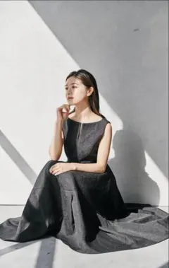 laubeblanc Keyneck Jacquard Dress ローブブラン