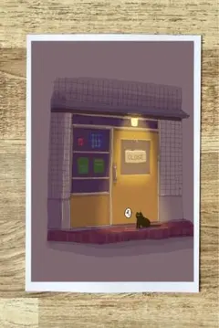 オリジナルポストカード【黒猫】17