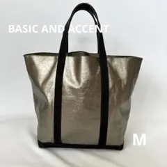 ベーシックアンドアクセント トートバッグ[FOIL] M カラー ネイビー 