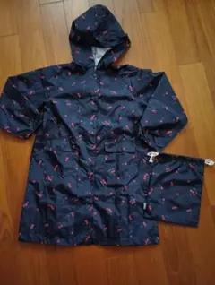 プティマイン チェリー柄 レインコート 120 130サイズ