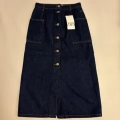 ZARA デニムタイトスカート S