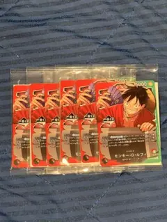 【未開封】 一番くじ ワンピースカードゲーム プロモ　モンキー・D・ルフィ 6枚