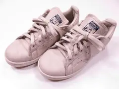 【値下げ】アディダス スタンスミス　スニーカー　青テープ 　ベージュ　23.0㎝