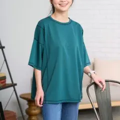 Golden Bear 半袖 オーバーロックTシャツ ダークグリーン Mのサムネイル