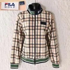X1 Women XL フィラゴルフ 防寒 チェック ジャケット ジャージ