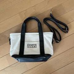 LOWRYS FARM トートバッグ ホワイト/ブラック