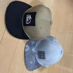 CAMP7 ベージュ ブラック アンダーアーマーグレー　キャップ