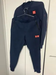 UNIQLO ユニクロ ネイビー スウェット上下セット Mサイズ