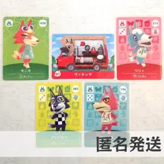 amiiboカード【ヴァネッサ　モニカ　リリィ　＋α　5枚】どうぶつの森　あつ森