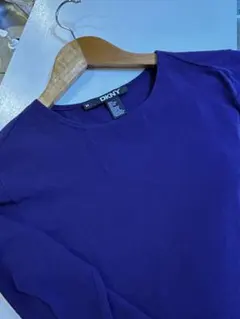 DKNY⭐️ 紫 長袖 Tストレッチシャツ M