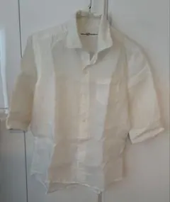 NEW GENTLEMAN ホワイト長袖シャツのサムネイル
