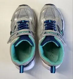 瞬足　キッズスニーカー シルバー　19.5cm