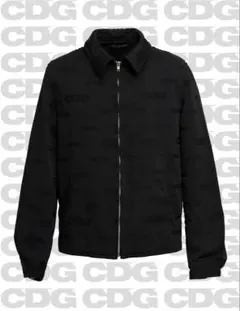CDG ジャガード ポリ縮 クラシックブルゾン ブラック S - メルカリ