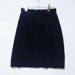 ロペ ベロア ギャザー スカート ブラック (S) 綿レーヨンのサムネイル