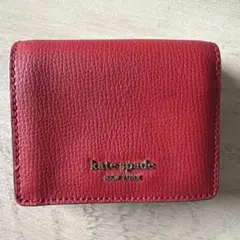 kate spade NEW YORK 三つ折り財布 レッド