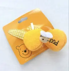 【新品】東京ディズニーランド　プーさん耳　ピン留め　ヘアピン　パッチン　ハチ付き