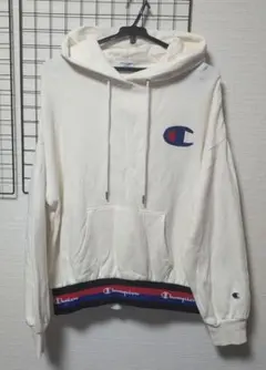 【値下げしました！！】Champion オフホワイト パーカー 裏起毛