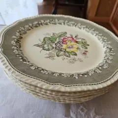 希少　美品　ジョワジールロワ　切り花　紫陽花　平皿　フランスアンティーク 希少 美品 ジョワジールロワ 切り花 紫陽花 平皿 フランスアンティーク