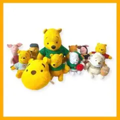 くまのプーさん　ピグレット　11体　ぬいぐるみ　ディズニー　まとめ売り　レトロ