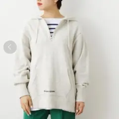 RODEOCROWSロデオクラウンズ★パーカー★グレー　ハーフジップ　スウェット