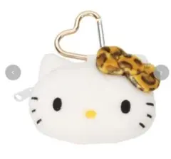 キティ マスコットポーチ ヒョウ柄 ブラウン サンリオ しまむら ハート