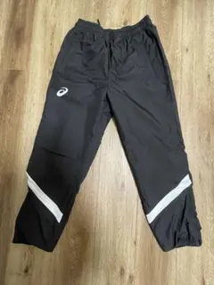 ASICS ブラック ストレートパンツ