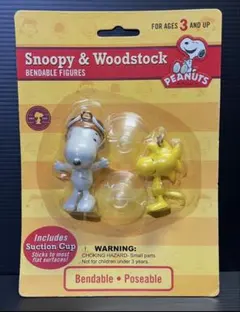 スヌーピー & ウッドストック　ベンダブルフィギュアセット