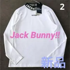 【新品L】Jack Bunny!! 人気 カノコ モックネック　長袖シャツ　2