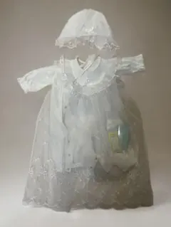 【美品】caramel セレモニードレス　帽子付き 刺繍　ベビー　50-70cm