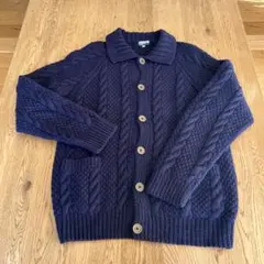 ポールスミス　メンズニットカーディガン　ネイビー　Lサイズ