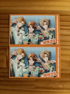 【三ミ一体！！！！！！】ランダムチェキ風カード 伏見ガク 北見遊征 宇佐美リト