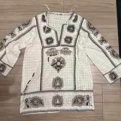 ZARA ザラ　刺繍　ショートワンピース　チュニック