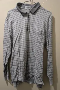 Burberry's チェック柄 長袖ポロシャツ L バーバリーズ