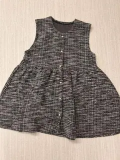 GRL ラメツイードペプラムベスト