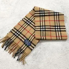 大人気】美品 バーバリー マフラー ノバチェック ラムウール ベージュ