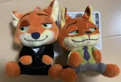 ズートピア2 こてっとぺったん BIGぬいぐるみ ドレッシー ニック