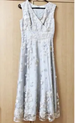 グレースコンチネンタル  バイカラー  フラワーチュール  ワンピース