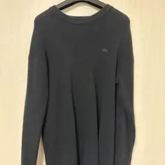 LACOSTE ワッフルニット セーター 黒 FR3 US Sのサムネイル