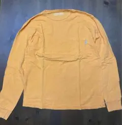 GOOD ENOUGH オレンジ ロンT 胸ポケットバックロゴ入りメンズMのサムネイル