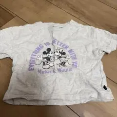 ミッキー＆ミニー Tシャツ 90サイズ グレー