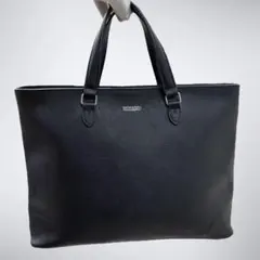 美品✨　マッキントッシュ　サフィアーノレザー　2way トートバッグ　ブラック