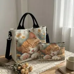 チカコ様専用猫イラスト トートバッグとポーチセット5月2日