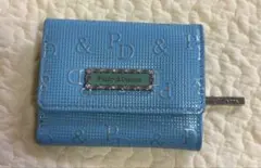 Pinky&Dianneロゴ入り 三つ折り財布 小銭入れ　ウォレット