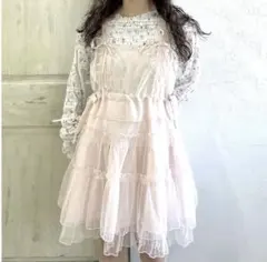 メリージェニー チュールドロストミニキャミワンピース