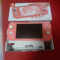 ニンテンドースイッチライト コーラルピンク 本体 箱付き 稼働確認済
