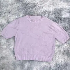 ゆ*ん様 GRL【L】パフスリーブニット　ラベンダー　春夏　大きいサイズ　レディ
