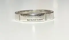 BURBERRY バーバリー　シルバーリング 刻印ピンキーリング　13号のサムネイル